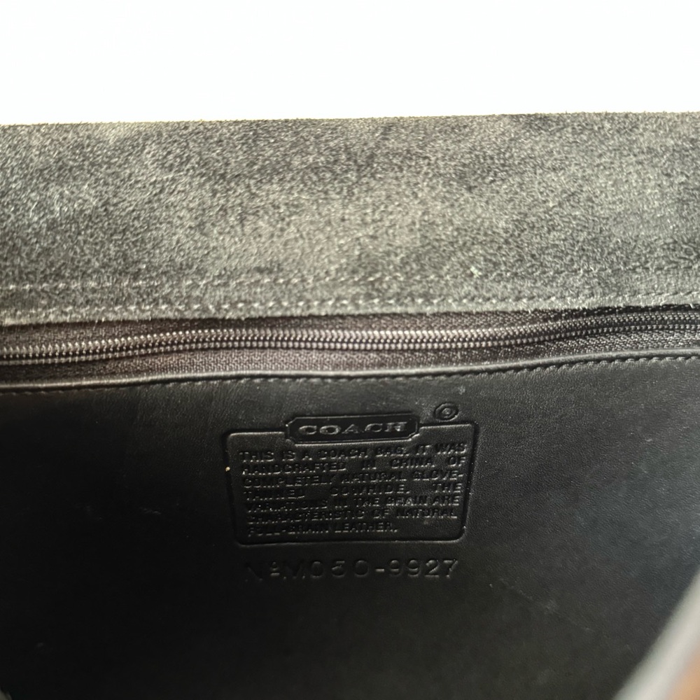 Vintage Coach Willis Bag Black Leather Crossbody Top Handle 9927 - Picture 9 of 9
